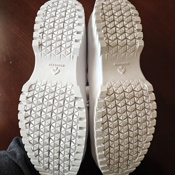 M8.5/W10.5 Converse Chuck Taylor All Star Lugged 2.0 Hi Sneaker White/Egret - Picture 6 of 8